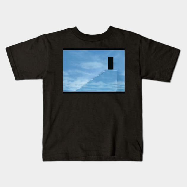 Truman Show- The Sky Exit Kids T-Shirt by AlejandroAM